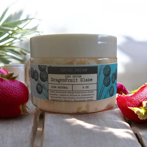 Dragonfruit Glaze  emulsified body butter. 4oz Sofia’s Dream