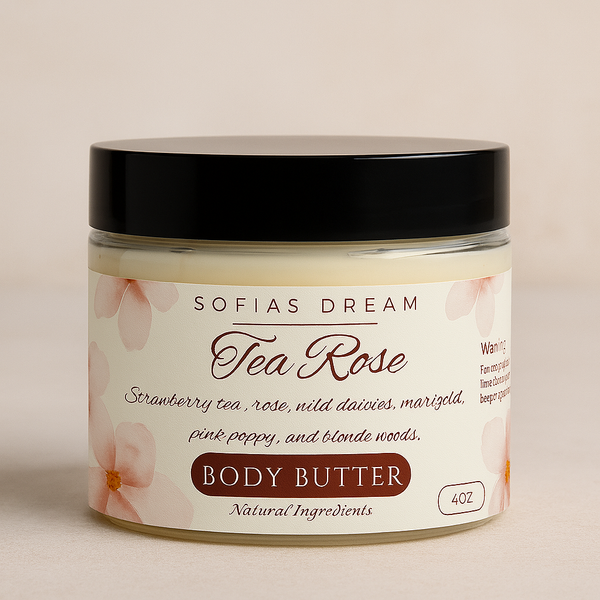 Tea Rose – Whipped Body Butter with Niacinamide & Triple Butter Blend Sofia’s Dream