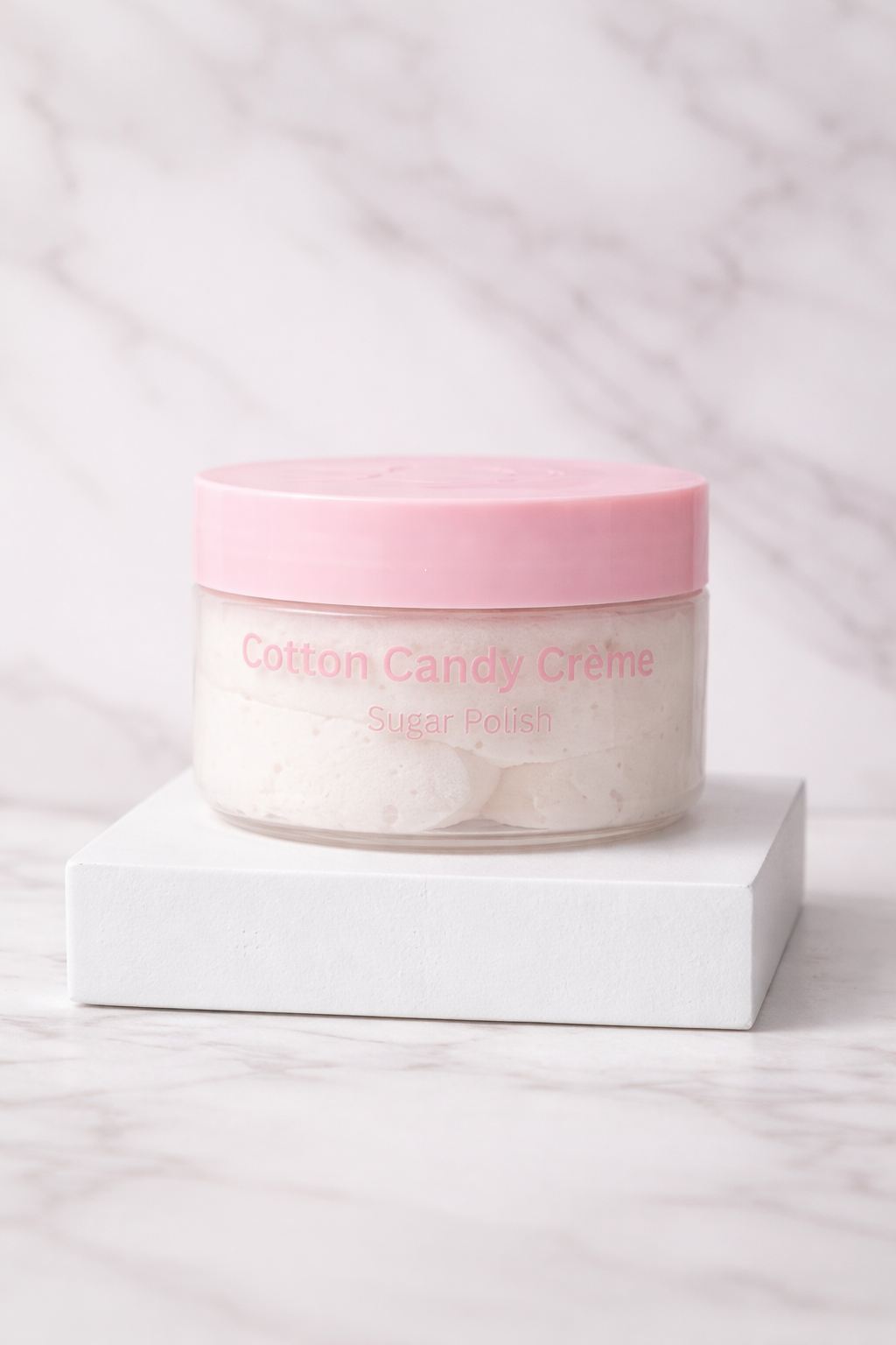 Cotton Candy Crème Whipped Body Butter
Net Wt. 4 oz SD Beauty