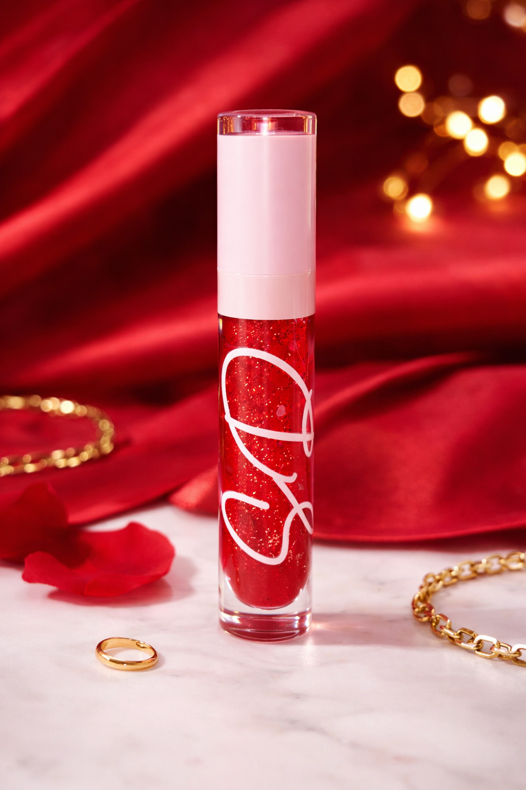 Cherry bombshell lip gloss SD Beauty