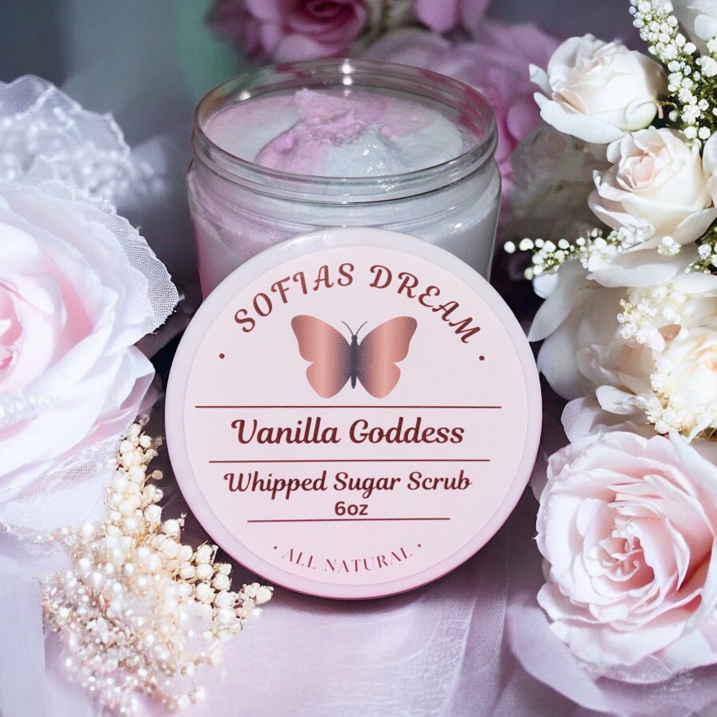 Vanilla Goddess, whipped sugar scrub 6oz