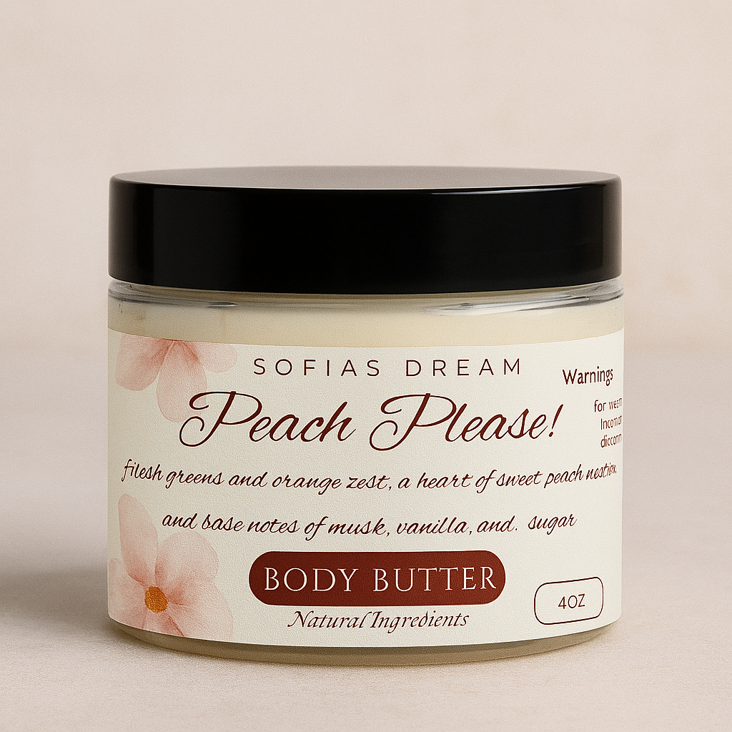 Peach Please! – Whipped Body Butter with Niacinamide & Triple Butter Blend Sofia’s Dream