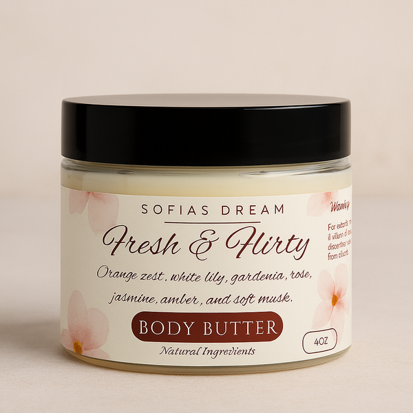 Fresh & Flirty – Whipped Body Butter with Niacinamide & Triple Butter Blend Sofia’s Dream