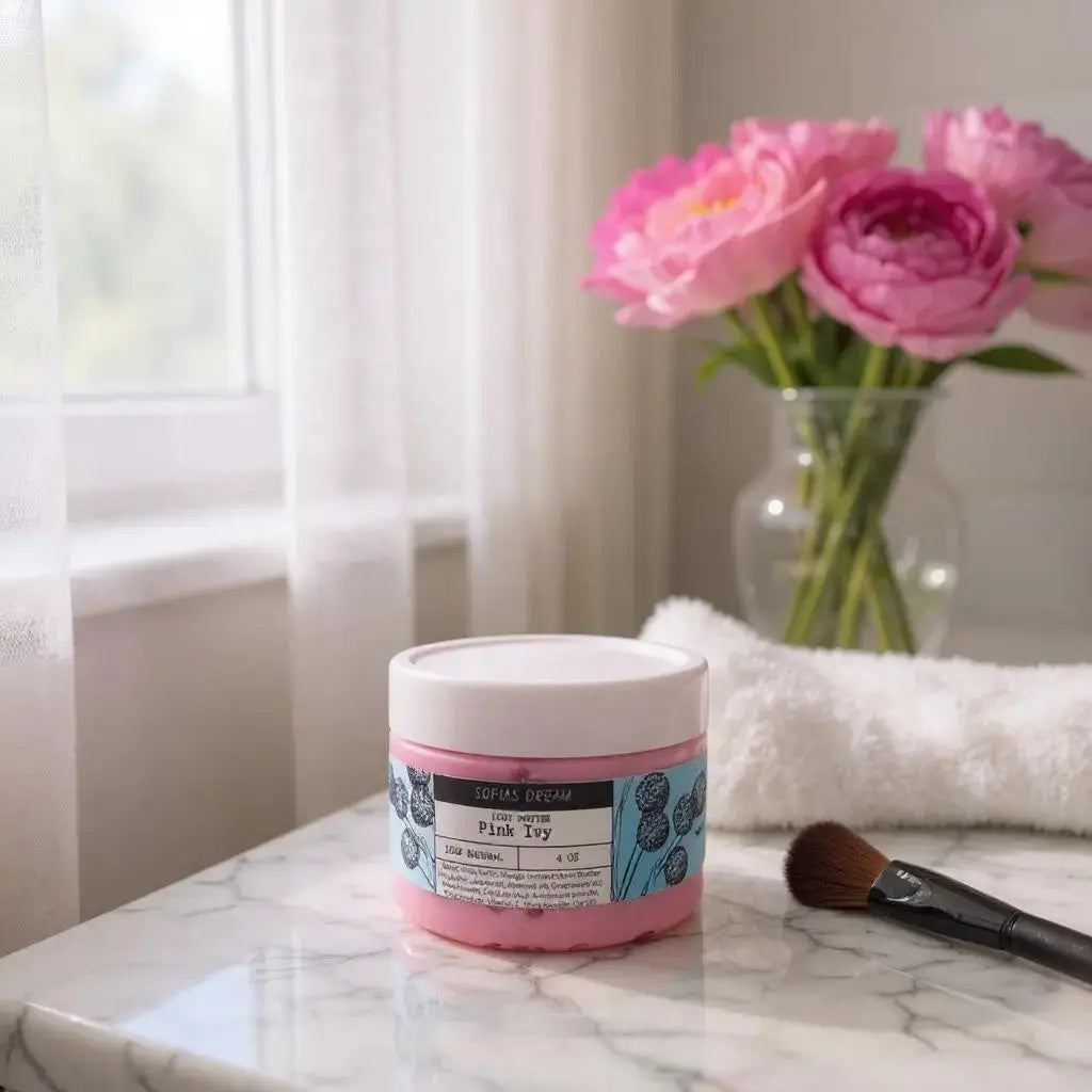 Forget me not emulsified Body butter 4oz natural skincare Sofia’s Dream