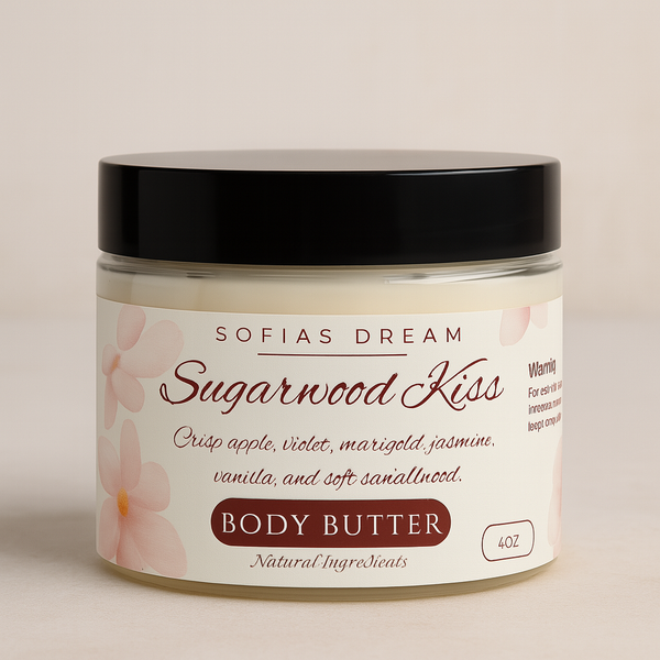Sugarwood Kiss – Whipped Body Butter with Niacinamide & Triple Butter Blend Sofia’s Dream