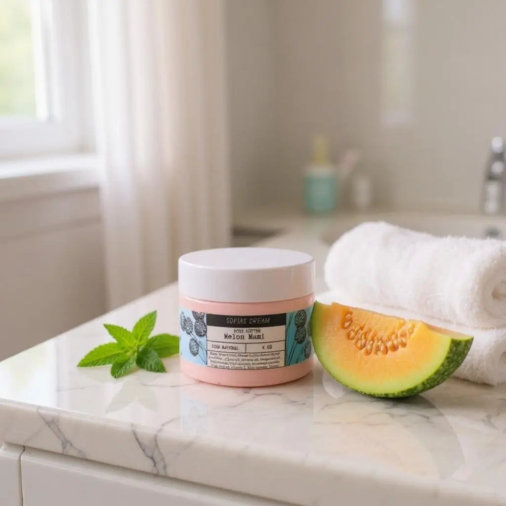 Melon Mami , Emulsified Body butter 4oz natural skincare Sofia’s Dream