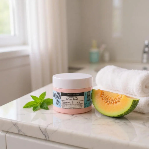 Melon Mami , Emulsified Body butter 4oz natural skincare Sofia’s Dream