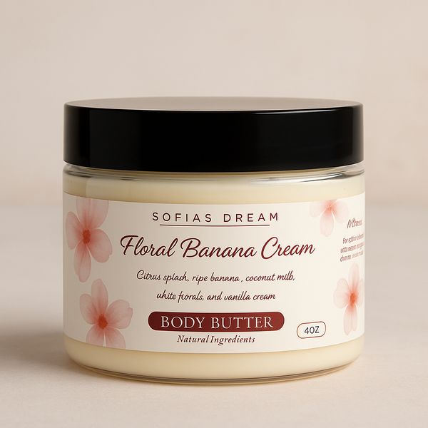 Floral Banana Cream – Whipped Body Butter with Niacinamide & Triple Butter Blend Sofia’s Dream