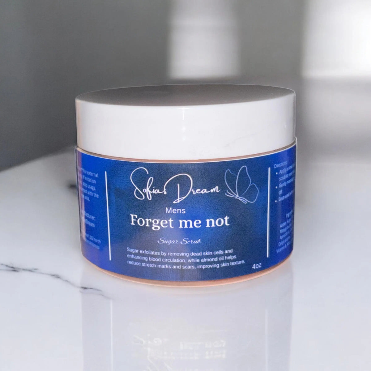 Forget me not, men’s sugar scrub Sofia’s Dream